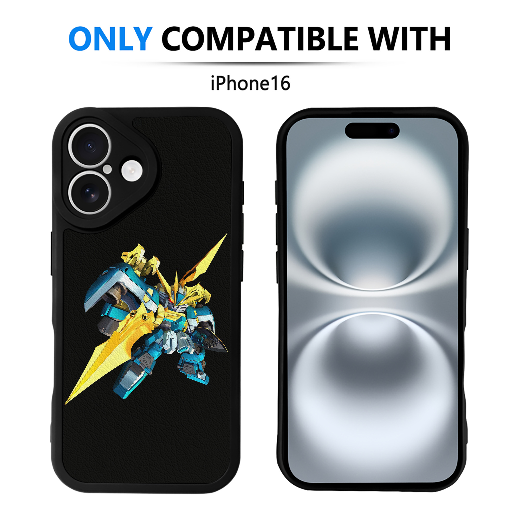 （画像用） 機動戦士ガンダム Mobile Suit Gundam 【iPhone 16シリーズ対応】シリコンスマホケース（レザー調） 材質：シリコン